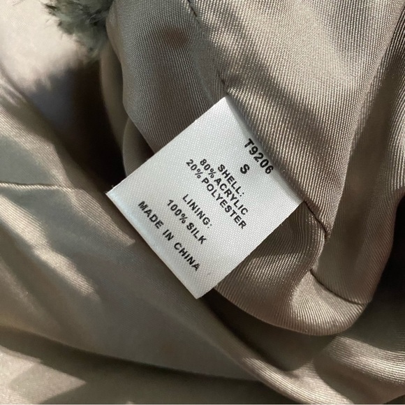 Tart Collection Faux Fur Open Front Silk Lined Vest - Picture 5 of 5